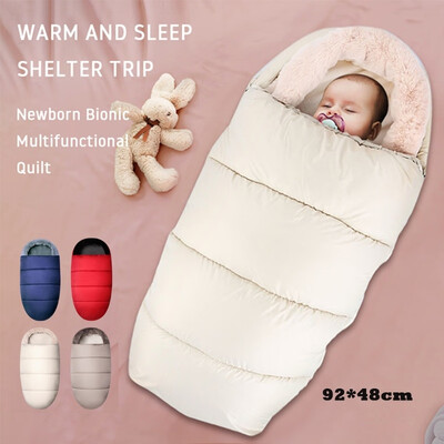 New Baby Sleeping Bag Winter Warm Infant Swaddle Wrap Thicken Warm Stroller Footmuff Toddler Sleepsack Anti-kicked Quilt
New Baby Sleeping Bag Winter Warm Infant Swaddle Wrap Thicken Warm Stroller Footmuff Toddler Sleepsack Anti-kicked Quilt