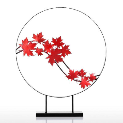 Maple Leaf Ornament Iron Sculpture Abstract Sculpture Modern Sculpture Iron Circle Home Decor Modern&Concise Artwork
Maple Leaf Ornament Iron Sculpture Abstract Sculpture Modern Sculpture Iron Circle Home Decor Modern&Concise Artwork