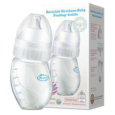 BORN FAIR newborn wide-bore glass bottle baby anti-flatulence special 150ML with breast milk texture SS number nipple
BORN FAIR newborn wide-bore glass bottle baby anti-flatulence special 150ML with breast milk texture SS number nipple