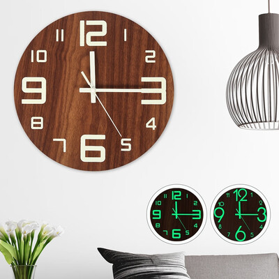 1PC Luminous Wall Clock Number Quartz Glow In The Dark Night Light Hanging Clocks Wooden Fluorescent Clock
1PC Luminous Wall Clock Number Quartz Glow In The Dark Night Light Hanging Clocks Wooden Fluorescent Clock