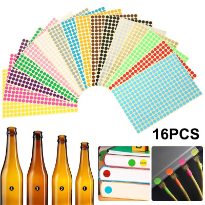16 Sheets of Round Coloured Self Adhesive Dot Stickers 8mm Circles Sticky Adhesive Spot Labels
16 Sheets of Round Coloured Self Adhesive Dot Stickers 8mm Circles Sticky Adhesive Spot Labels