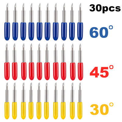 Willstar 30PCSSet Point Replacement Blades for Cricut Explore Air 2 Vinyl Cutting Machines-30 45 60 Degrees
Willstar 30PCSSet Point Replacement Blades for Cricut Explore Air 2 Vinyl Cutting Machines-30 45 60 Degrees