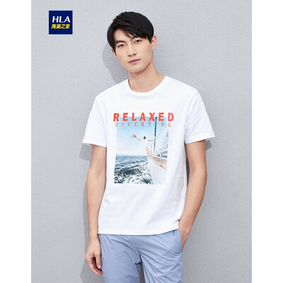 HLA Haishu House Short Sleeve T-Shirt Male 2019 Summer New Scenery Character Printing Comfort Round Neck Short T Mens HNTBJ2R246A Beige Pattern Q6 18096A52
HLA Haishu House Short Sleeve T-Shirt Male 2019 Summer New Scenery Character Printing Comfort Round Neck Short T Mens HNTBJ2R246A Beige Pattern Q6 18096A52