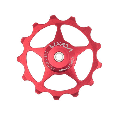 Lixada 1pc 11T13T Rear Derailleur Guide CNC Aluminum Alloy Pulley Jockey Wheel Disc Sealed Bearings Pulley Replacement
Lixada 1pc 11T13T Rear Derailleur Guide CNC Aluminum Alloy Pulley Jockey Wheel Disc Sealed Bearings Pulley Replacement