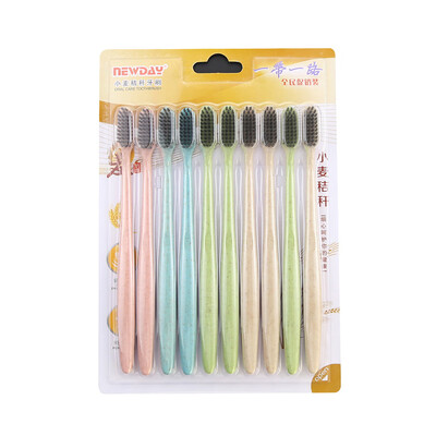 Wheat Straw Soft Bamboo Charcoal Toothbrush Black Tooth Brush With Storage Box Oral Care For Kids And Adults Random Color
Wheat Straw Soft Bamboo Charcoal Toothbrush Black Tooth Brush With Storage Box Oral Care For Kids And Adults Random Color