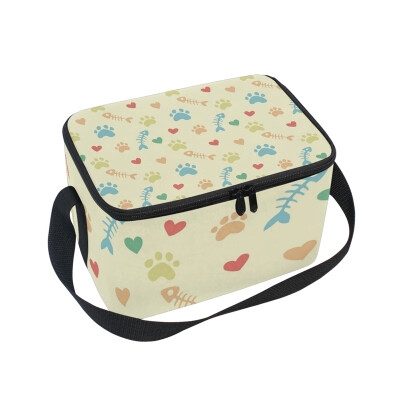 ALAZA Lunch Box Insulated Cats Paw Prints Lunch Bag Large Cooler Tote Bag for Men Women
ALAZA Lunch Box Insulated Cats Paw Prints Lunch Bag Large Cooler Tote Bag for Men Women