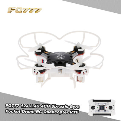 Original FQ777 124 24G 4CH Six-axis Gyro Pocket Drone RC Quadcopter RTF with One-key Return Headless mode 3D-flip Function
Original FQ777 124 24G 4CH Six-axis Gyro Pocket Drone RC Quadcopter RTF with One-key Return Headless mode 3D-flip Function
