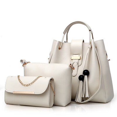 New female bag pure color fashion bead bead fringed mother bag three piece ladies single shoulder bag
New female bag pure color fashion bead bead fringed mother bag three piece ladies single shoulder bag