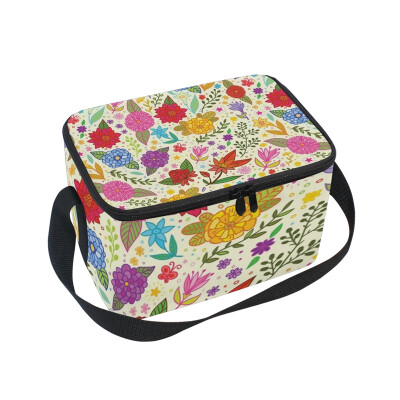 ALAZA Lunch Box White And Red Floral Insulated Lunch Bag Large Cooler Tote Bagfor Men Women
ALAZA Lunch Box White And Red Floral Insulated Lunch Bag Large Cooler Tote Bagfor Men Women