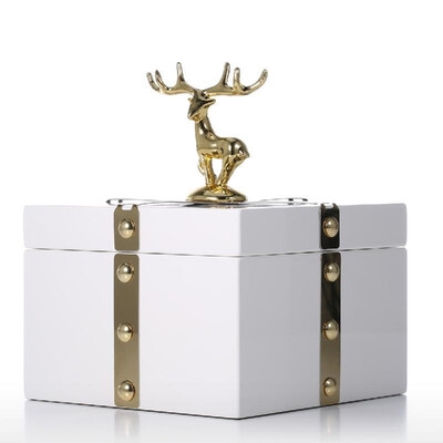 Square Jewelry Box Gold - Deer Large Size Storage Case Wooden White Ring Necklace Storage Box Birthday Gifts for Women Black Vel
Square Jewelry Box Gold - Deer Large Size Storage Case Wooden White Ring Necklace Storage Box Birthday Gifts for Women Black Vel