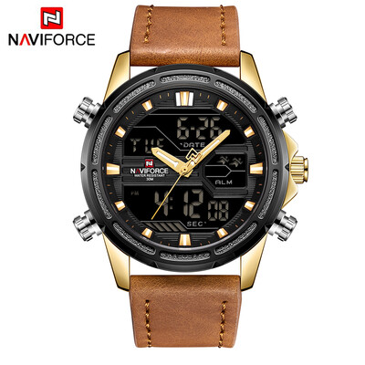 NAVIFORCE NF9138 Sport Watches Men Leather Digital Quartz Analog Day Date Time Display Watch Waterproof Military Clock with Gift B
NAVIFORCE NF9138 Sport Watches Men Leather Digital Quartz Analog Day Date Time Display Watch Waterproof Military Clock with Gift B