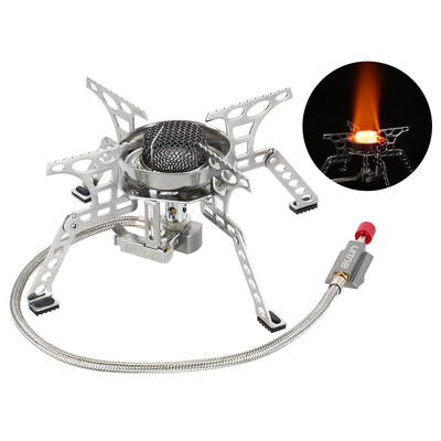 Stainless Steel Stove Camping Stove Outdoor Windproof Stove Mini-stove Ultralight Pocket Gas Powered Cooking Stove Picnic Hiking E
Stainless Steel Stove Camping Stove Outdoor Windproof Stove Mini-stove Ultralight Pocket Gas Powered Cooking Stove Picnic Hiking E