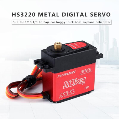 HS3220 Metal Gear Digital Servo High Torque 20kg Waterproof for 110 18 RC Baja Car Buggy Truck Boat Airplane Helicopter
HS3220 Metal Gear Digital Servo High Torque 20kg Waterproof for 110 18 RC Baja Car Buggy Truck Boat Airplane Helicopter