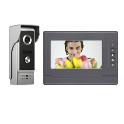 7inch TFT-LCD Color Screen Video Door Phone with 1Indoor MonitorGray 1Outdoor Camera Support Night Vision Waterproof Unlock Mo
7inch TFT-LCD Color Screen Video Door Phone with 1Indoor MonitorGray 1Outdoor Camera Support Night Vision Waterproof Unlock Mo