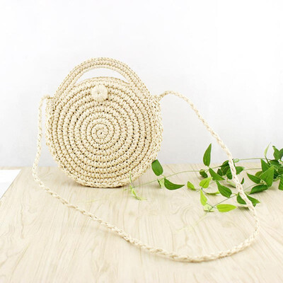 Woven Straw Round Handbag Retro Rattan Women Shoulder Bag Boho Summer Beach Messenger Bags Fashion Designer Female Handbag Totes
Woven Straw Round Handbag Retro Rattan Women Shoulder Bag Boho Summer Beach Messenger Bags Fashion Designer Female Handbag Totes
