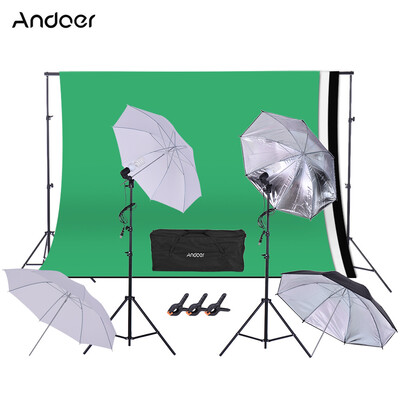 Andoer 16 3m52 98ft Backdrop Support System Studio Lighting Kit w 45W 230V Bulb Swivel Socket 2m66ft Light Stand
Andoer 16 3m52 98ft Backdrop Support System Studio Lighting Kit w 45W 230V Bulb Swivel Socket 2m66ft Light Stand