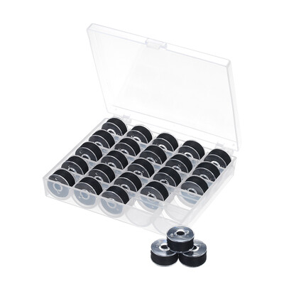 25-Grid Bobbins with Sewing Thread Set Hand Stitching Machine Sewing Thread with Storage Case for Brother Singer Janome--Black
25-Grid Bobbins with Sewing Thread Set Hand Stitching Machine Sewing Thread with Storage Case for Brother Singer Janome--Black