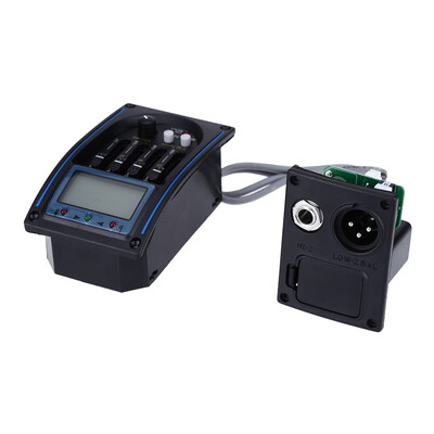 EQLC-4 4-Band EQ Equalizer System Acoustic Guitar Preamp Piezo Pickup LCD Screen Tuner
EQLC-4 4-Band EQ Equalizer System Acoustic Guitar Preamp Piezo Pickup LCD Screen Tuner