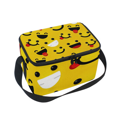 ALAZA Insulated Lunch Box Smile Face Lunch Bag for Men Women Portable Tote Bag Cooler Bag
ALAZA Insulated Lunch Box Smile Face Lunch Bag for Men Women Portable Tote Bag Cooler Bag