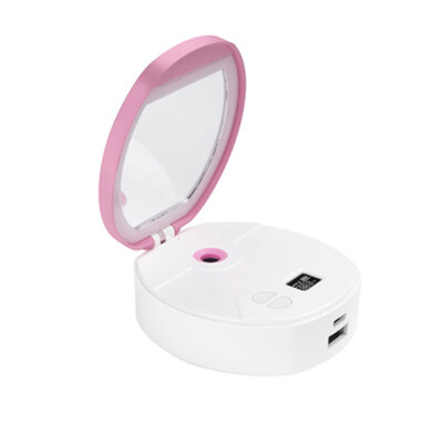 LED Spray Hydration Makeup Mirror Light Skin Moisture Measure Power Bank Pocket Professional Vanity Lady Beauty Mirror Lamp
LED Spray Hydration Makeup Mirror Light Skin Moisture Measure Power Bank Pocket Professional Vanity Lady Beauty Mirror Lamp