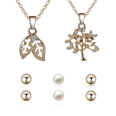 Fashion Jewelry Set Pendant Necklace Simple Pearl Ear Studs for Women Jewelry Accessory
Fashion Jewelry Set Pendant Necklace Simple Pearl Ear Studs for Women Jewelry Accessory