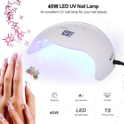 40W UV LED Nail Lamp Professional Sunlight Nail Gel Dryer Machine Fingernails Toenails Curing Machine Nail Art Tool
40W UV LED Nail Lamp Professional Sunlight Nail Gel Dryer Machine Fingernails Toenails Curing Machine Nail Art Tool