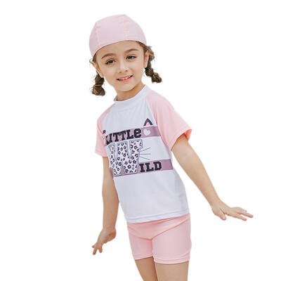 Girl Two-Piece Swimsuit Cap Set UPF50 Sun Protection Quick Dry Rash Guards Swimwear Beach Pool For Kids Toddler PinkYellow 90c
Girl Two-Piece Swimsuit Cap Set UPF50 Sun Protection Quick Dry Rash Guards Swimwear Beach Pool For Kids Toddler PinkYellow 90c