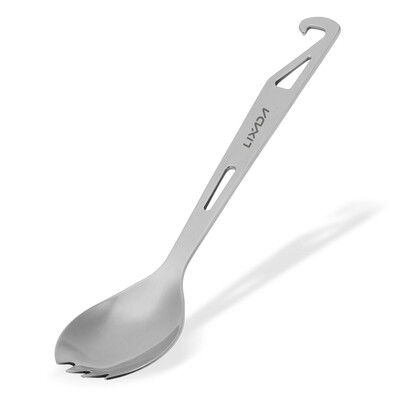 Lixada Stainless Steel Spork with Bottle Opener Lightweight Outdoor Dinner Spork Flatware for Travel Camping
Lixada Stainless Steel Spork with Bottle Opener Lightweight Outdoor Dinner Spork Flatware for Travel Camping