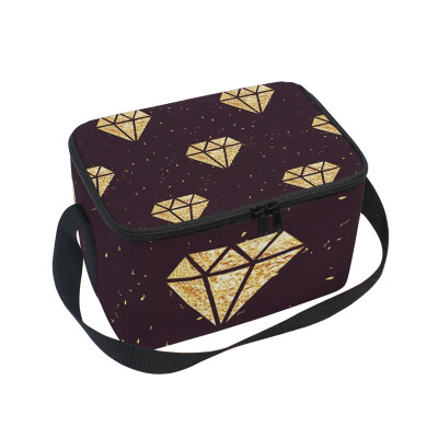 ALAZA Lunch Box Insulated Shining Golden Diamonds Lunch Bag Large Cooler Tote Bag for Men Women
ALAZA Lunch Box Insulated Shining Golden Diamonds Lunch Bag Large Cooler Tote Bag for Men Women