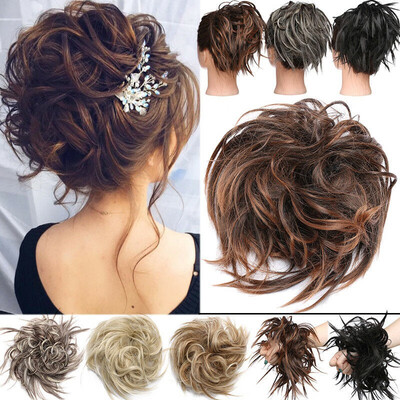 New Messy Hair Bun Elastic Hair Piece Ponytail Band Wrap Hair Extensions Updo Cover Chignon Puff Natural As Human kcuas 
New Messy Hair Bun Elastic Hair Piece Ponytail Band Wrap Hair Extensions Updo Cover Chignon Puff Natural As Human kcuas