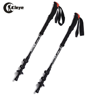 CLEYE Paired 3 Joints Carbon Fiber Trekking Pole Adjustable Telescopic Hiking Walking Stick
CLEYE Paired 3 Joints Carbon Fiber Trekking Pole Adjustable Telescopic Hiking Walking Stick