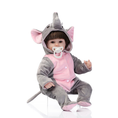 16inch 41cm Silicone Reborn Toddler Baby Doll Girl Body Boneca With Clothes Brown Eyes Lifelike Cute Gifts Toy Plush Elephant
16inch 41cm Silicone Reborn Toddler Baby Doll Girl Body Boneca With Clothes Brown Eyes Lifelike Cute Gifts Toy Plush Elephant