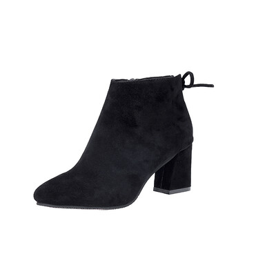 Booties womens thick heel&bare boots single boots autumn&winter new frosted zipper high heels Martin boots pointed boots
Booties womens thick heel&bare boots single boots autumn&winter new frosted zipper high heels Martin boots pointed boots