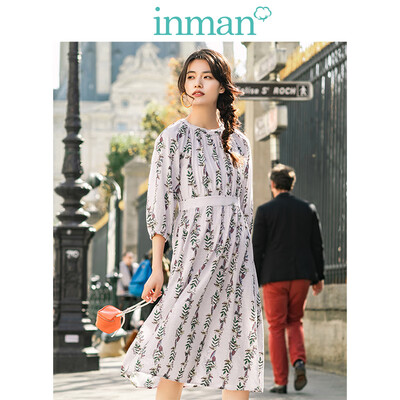 INMAN 2019 spring new round neck literary retro small fresh floral seven-point sleeve long dress female 1891101095 pink peach
INMAN 2019 spring new round neck literary retro small fresh floral seven-point sleeve long dress female 1891101095 pink peach