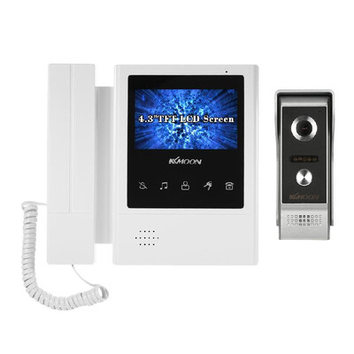 Romacci KKmoon 43 Inch LCD Monitor Wired Video Intercom Doorbell Kits Support Night Vision Camera Two-way Audio Rainproof for Vid
Romacci KKmoon 43 Inch LCD Monitor Wired Video Intercom Doorbell Kits Support Night Vision Camera Two-way Audio Rainproof for Vid