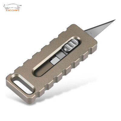 EDCGEAR Outdoor Mini Magnetic Titanium Alloy Utility Retractable Razor Sharp Paper Cutter Pocket Knife
EDCGEAR Outdoor Mini Magnetic Titanium Alloy Utility Retractable Razor Sharp Paper Cutter Pocket Knife