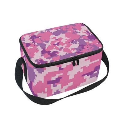 ALAZA Insulated Lunch Box Pink Camouflage Lunch Bag for Men Women Portable Tote Bag Cooler Bag
ALAZA Insulated Lunch Box Pink Camouflage Lunch Bag for Men Women Portable Tote Bag Cooler Bag