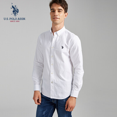 US POLO ASSN Shirt Men 2019 Spring New Long Sleeve American Style Slim Mens White Shirt Cotton Men 5191107001 White L175
US POLO ASSN Shirt Men 2019 Spring New Long Sleeve American Style Slim Mens White Shirt Cotton Men 5191107001 White L175