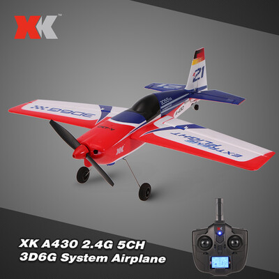 XK A430 24G 5CH Brushless Motor 3D6G System RC Airplane 430mm Wingspan EPS Aircraft Compatible Futaba -FHSS RTF
XK A430 24G 5CH Brushless Motor 3D6G System RC Airplane 430mm Wingspan EPS Aircraft Compatible Futaba -FHSS RTF