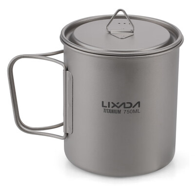 Lixada Ultralight Titanium Cup Outdoor Portable Camping Picnic Water Cup Mug with Foldable Handle 300ml 350ml 420ml 550ml
Lixada Ultralight Titanium Cup Outdoor Portable Camping Picnic Water Cup Mug with Foldable Handle 300ml 350ml 420ml 550ml