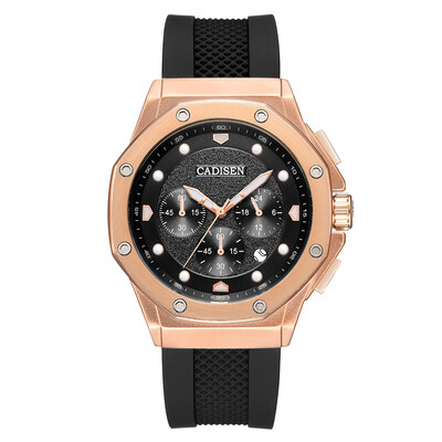 Cadisen Watch Men Sport Chronograph Clock Quartz Wristwatch Silicone Strap Watch Men
Cadisen Watch Men Sport Chronograph Clock Quartz Wristwatch Silicone Strap Watch Men