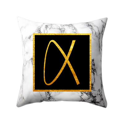 Modern Pillowcases 4545 Gold Alphabet Word Letter White Marble Pattern Pillow Case Super Soft Throw Sofa Bed Cushion Cover Protec
Modern Pillowcases 4545 Gold Alphabet Word Letter White Marble Pattern Pillow Case Super Soft Throw Sofa Bed Cushion Cover Protec