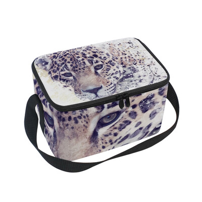 ALAZA Lunch Box Insulated Lunch Bag Large Cooler Leopard Portrait Watercolor Tote Bag
ALAZA Lunch Box Insulated Lunch Bag Large Cooler Leopard Portrait Watercolor Tote Bag