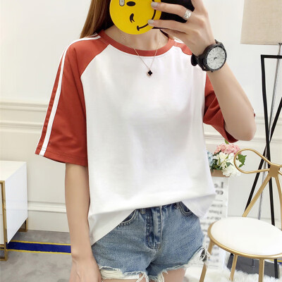 JOY OF JOY Jingdong womens 2019 summer new t-shirt female tide Korean casual short-sleeved loose shirt simple T-shirt female JWTD191786 brick red code
JOY OF JOY Jingdong womens 2019 summer new t-shirt female tide Korean casual short-sleeved loose shirt simple T-shirt female JWTD191786 brick red code