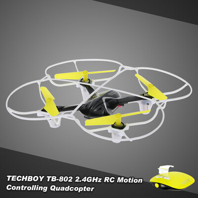 TECHBOY TB-802 24GHz Remote Control One-key Motion Controlling Drone RC Quadcopter with 360° Flips Function
TECHBOY TB-802 24GHz Remote Control One-key Motion Controlling Drone RC Quadcopter with 360° Flips Function
