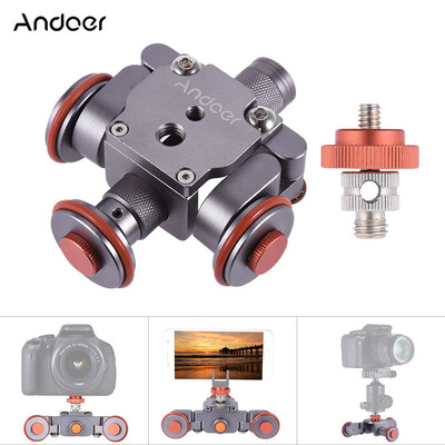 Andoer Electric Motorized 3-Wheel Video Pulley Car Dolly Rolling Slider Skater for Canon Nikon Sony Camera Camcorder for iPhone 7
Andoer Electric Motorized 3-Wheel Video Pulley Car Dolly Rolling Slider Skater for Canon Nikon Sony Camera Camcorder for iPhone 7