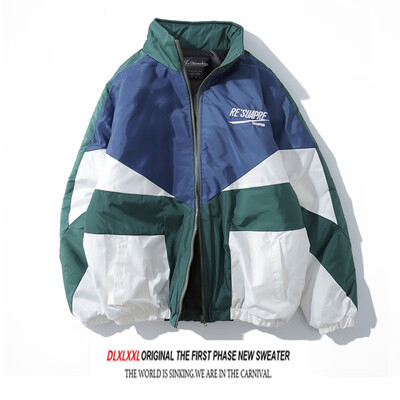 Winter ins popular hip-hop contrast color patchwork cotton clothes men&women oversize cotton clothes popular couples chic coat
Winter ins popular hip-hop contrast color patchwork cotton clothes men&women oversize cotton clothes popular couples chic coat