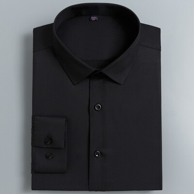 Caesar KAISER bamboo fiber long-sleeved shirt mens business casual hot-free slim shirt solid color youth professional shirt KS870 black 44
Caesar KAISER bamboo fiber long-sleeved shirt mens business casual hot-free slim shirt solid color youth professional shirt KS870 black 44