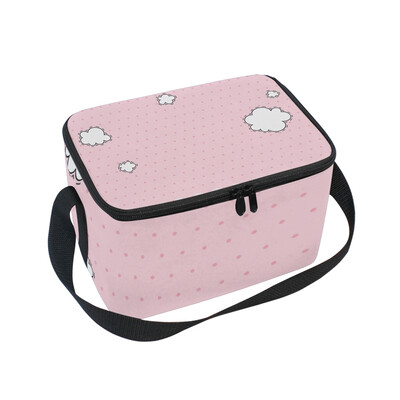 ALAZA Insulated Lunch Box Pink Clouds Pattern Lunch Bag for Men Women Portable Tote Bag Cooler Bag
ALAZA Insulated Lunch Box Pink Clouds Pattern Lunch Bag for Men Women Portable Tote Bag Cooler Bag