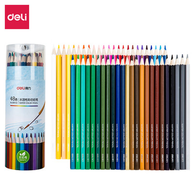 Deli 48 color barrel water soluble color pencil water soluble color lead set with pencil sharpener 68132
Deli 48 color barrel water soluble color pencil water soluble color lead set with pencil sharpener 68132